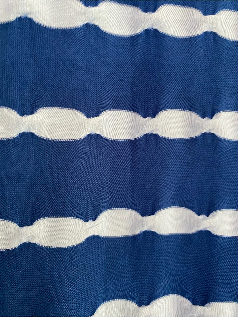 Ruby Rd. Navy & White Striped Tunic with Lace Trim